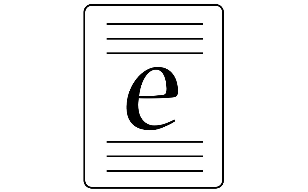 epaper symbol