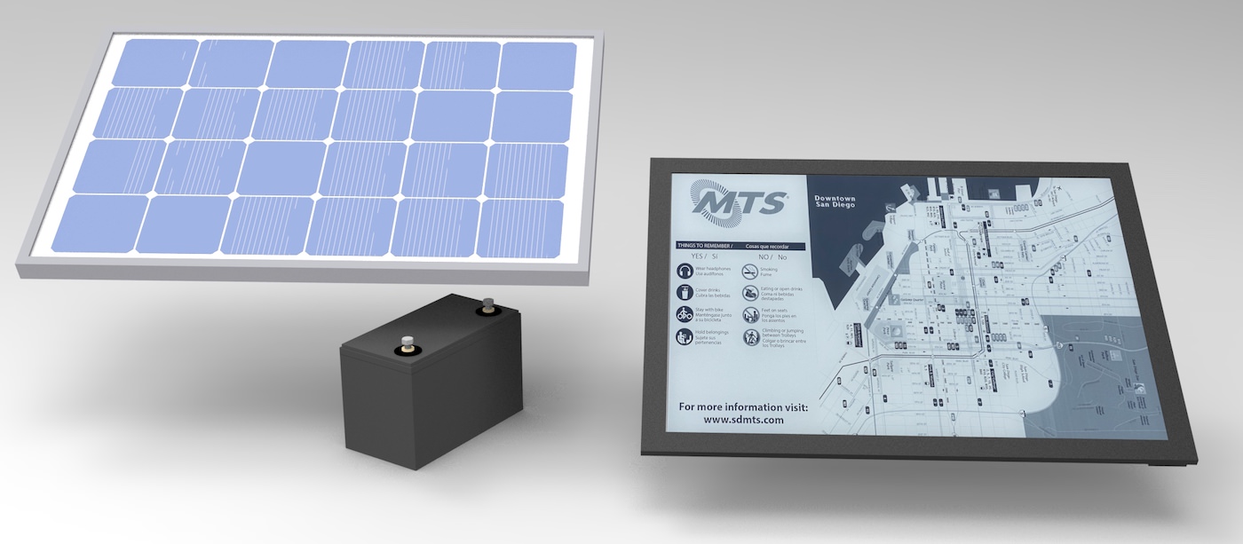 outdoor epaper solar