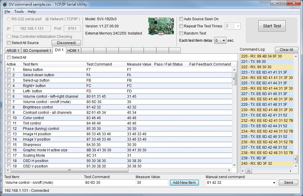 Digital View TCP Utility